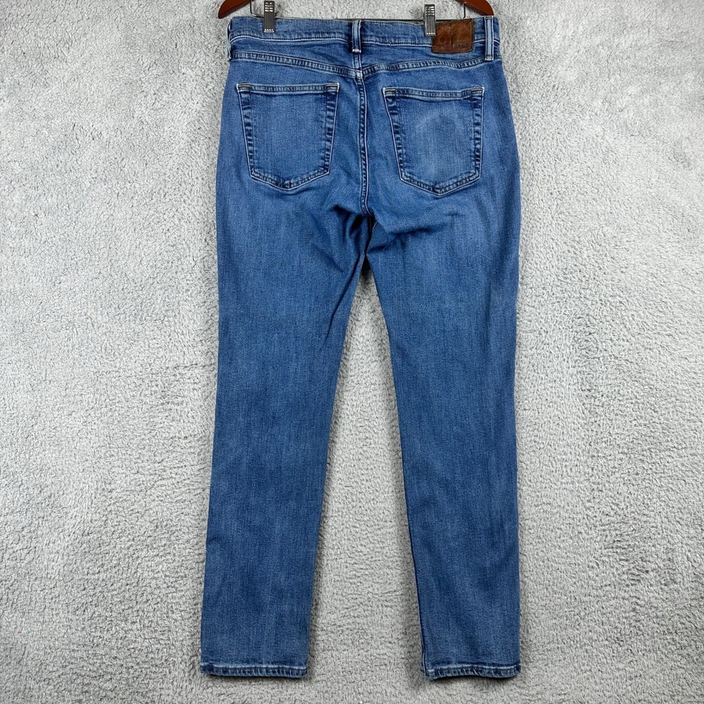 Abercrombie & Fitch Rustin Athletic Slim Mens Jeans 32x30 Blue Stretch Preppy - Picture 2 of 13